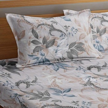 Sale Active Cotton Feel Glace Cotton Printed King Size Double Bed Bedsheet with 2 Pillow Cover Sale Active Cotton Feel Glace Cotton Printed King Size Double Bed Bedsheet with 2 Pillow Cover